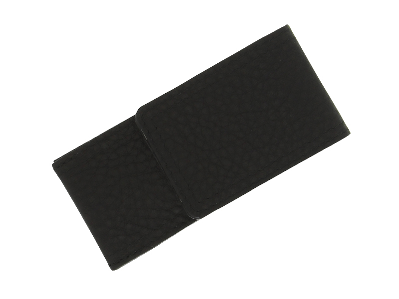 Set manucure Dovo cuir noir 3 pièces