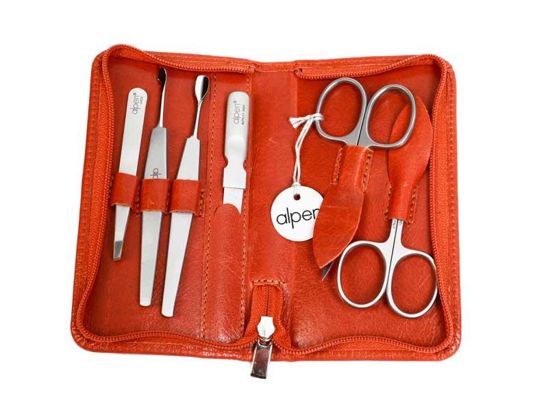 Trousse manucure Alpen 6 p brun