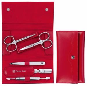 TROUSSE MANUCURE ZWILLING CLASSIC INOX - 5 PIÈCES ROUGE