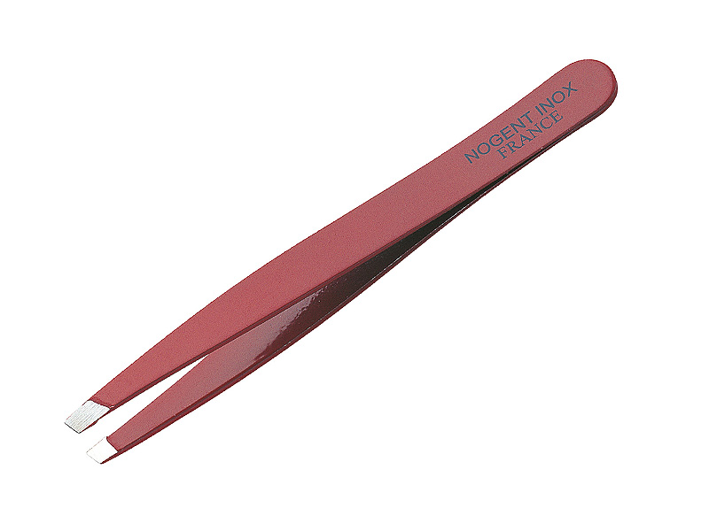 Pince à épiler Nogent mors carrés rouge