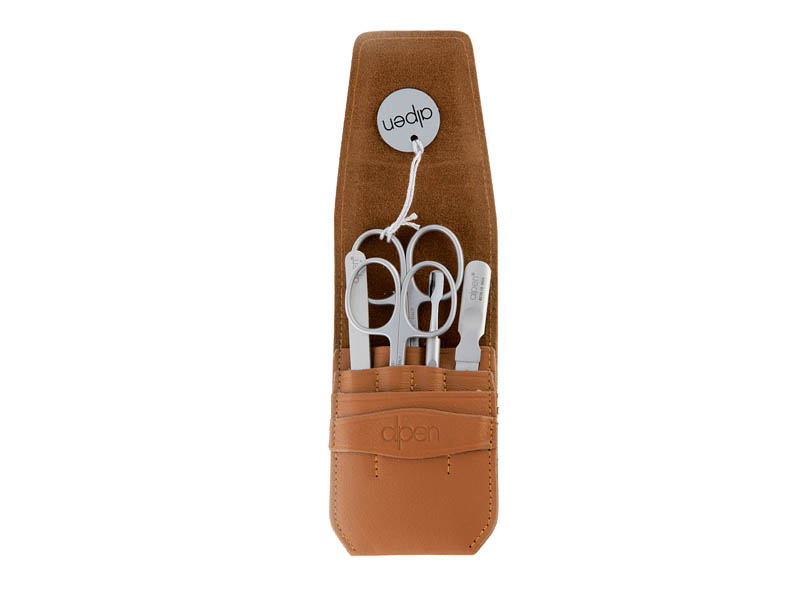 Pochette manucure Alpen 5 pièces tabac