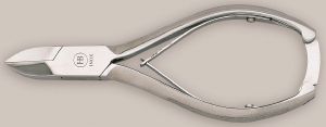 PINCE A ONGLES HB MORS CONCAVES BRANCHES QUADRILLÉES 14CM
